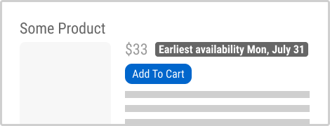 Earliest Availability (Variant B)