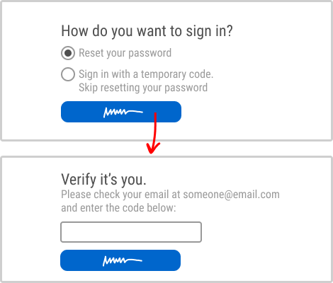 Temporary Sign In (Variant B)